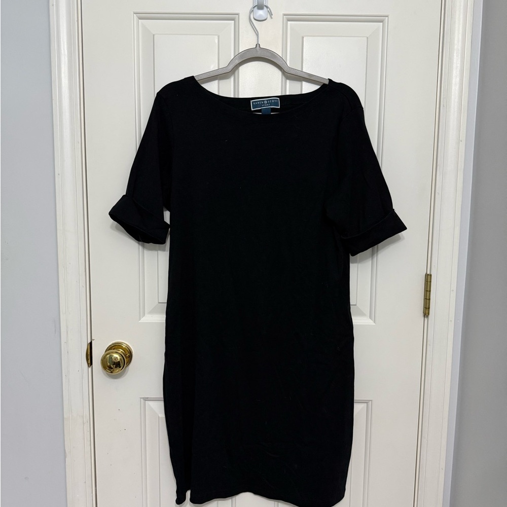 Karen Scott Black Midi Dress